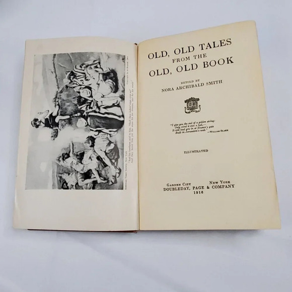Old, Old Tales From The Old, Old Book- Nora A Smith 1916  HC 1st Ed Antiquarian - Picture 7 of 13